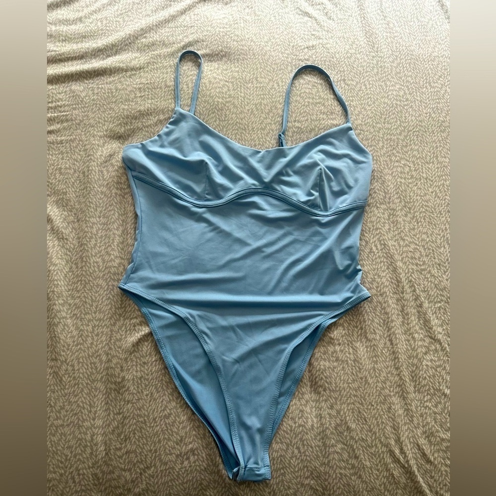 Elegant Blue Women's Bodysuit NWOT - Picture 2 of 3